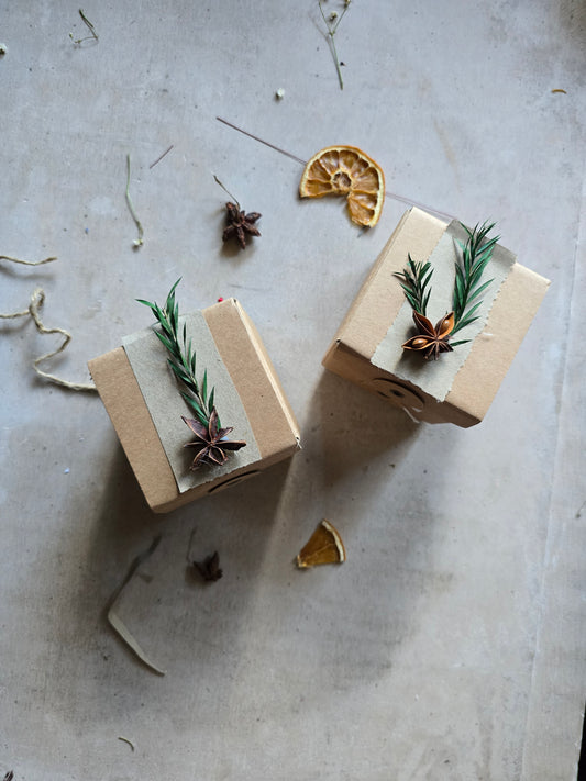 Artisan Aromatherapy Shower Steamer Home & Renewal Twin Pack Gift Box — Handmade Essential Oil Steamers (Twin Pack)