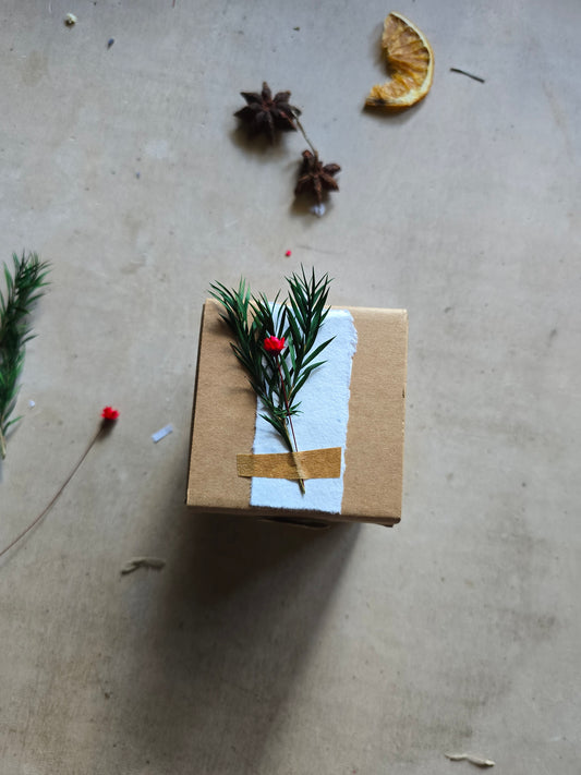 Artisan Aromatherapy Shower Steamer Home & Quieten Twin Pack Gift Box — Handmade Essential Oil Steamers