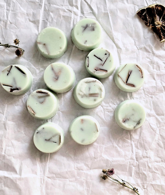 Soy wax melt--round-- energy wax melt with Lemongrass & Bergamot Pure Essential Oils|Perfect gift Idea|Strong Scent