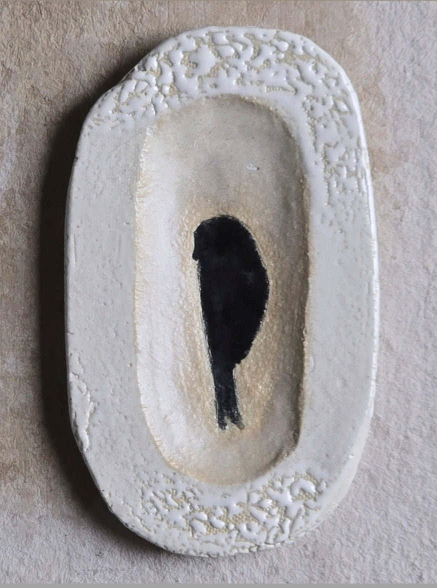 “Symbols of Stillness” – Handcrafted Trinket Dish Collection
(Featuring: The Cross • The Black Bird • The White Tree)