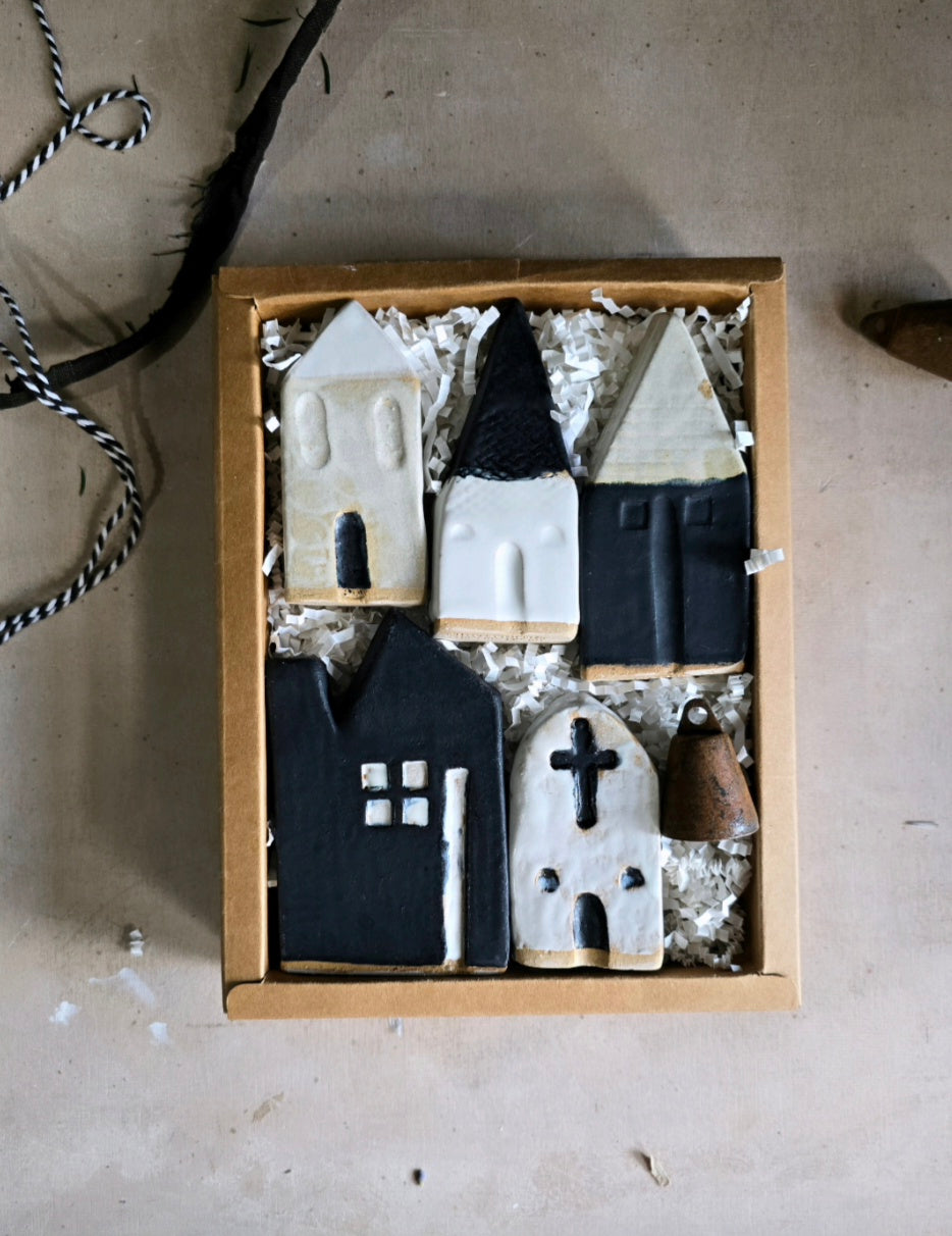 Contemporary Handcrafted Little Houses Collection — (Gift-Boxed & Unique)
