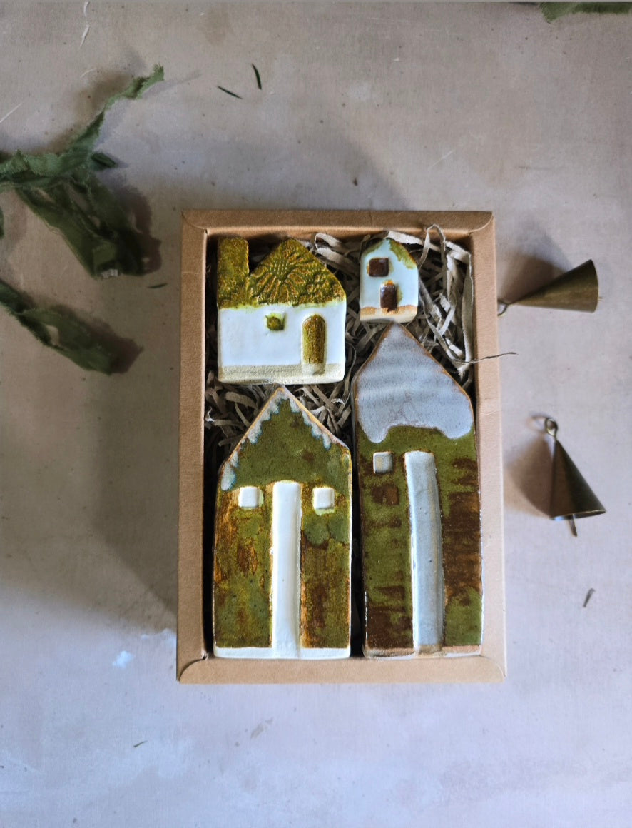 Handcrafted Olive Grove Collection - Eden -Little Houses- (Gift boxed & Unique)