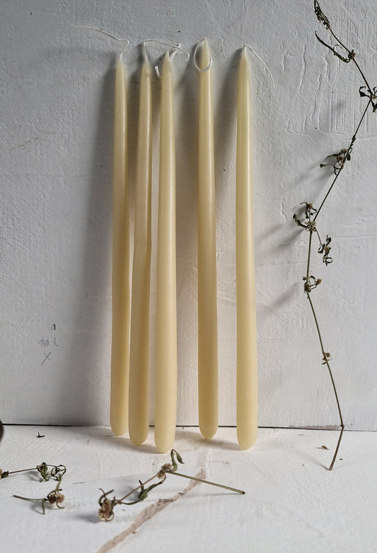 Pure beeswax dinner candles. made in australia