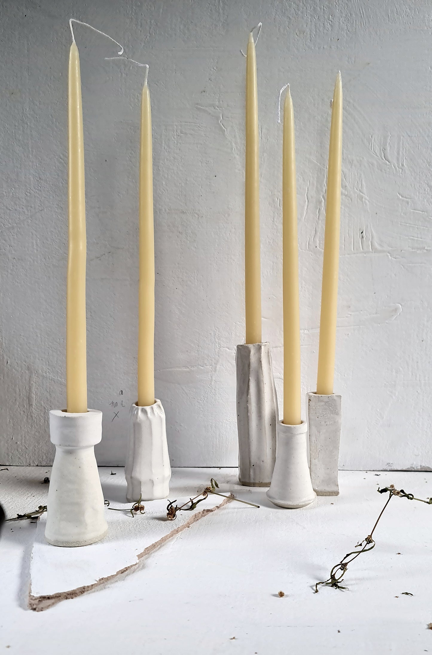 pure natural beeswax dinner candles